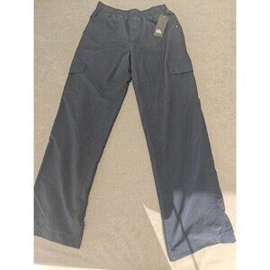 Quiksilver Boys Large L Navy Lined Cargo Pants NWT Cold Weather Windbreaker